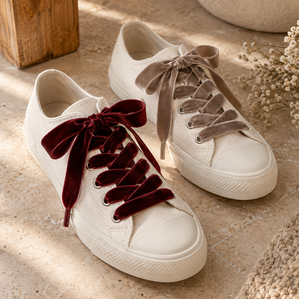 Wide Velvet Ribbon Laces