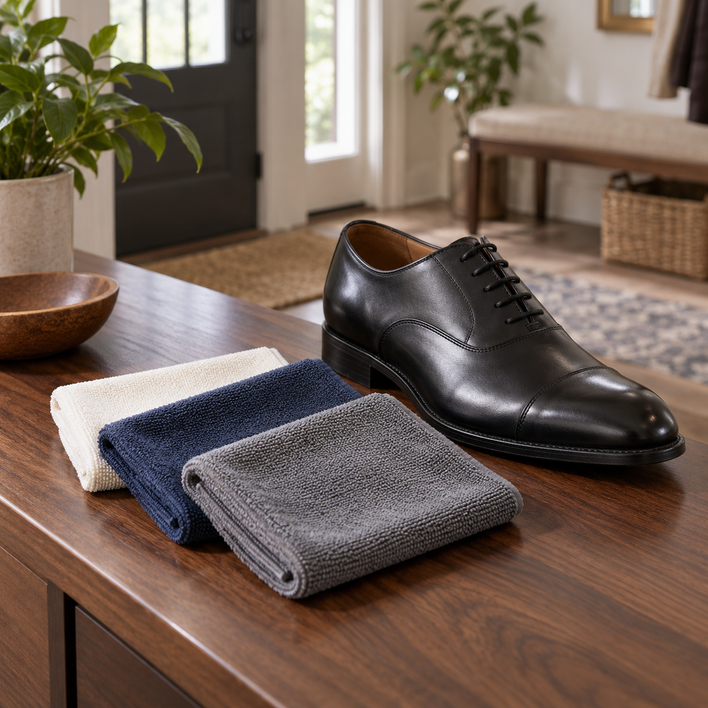 Microfiber Shoe Care Cloth Set